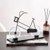 Modern Black Bicycle Sculpture