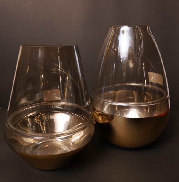 32 Golden Base Modern Glass Vase