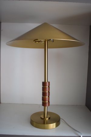 Mid-Century Brass Table Lamp