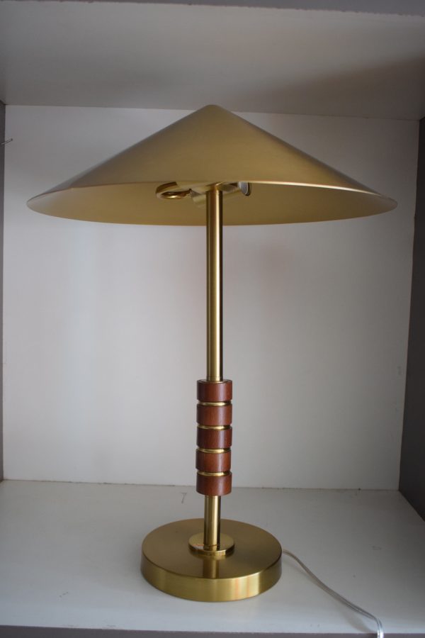 Mid-Century Brass Table Lamp