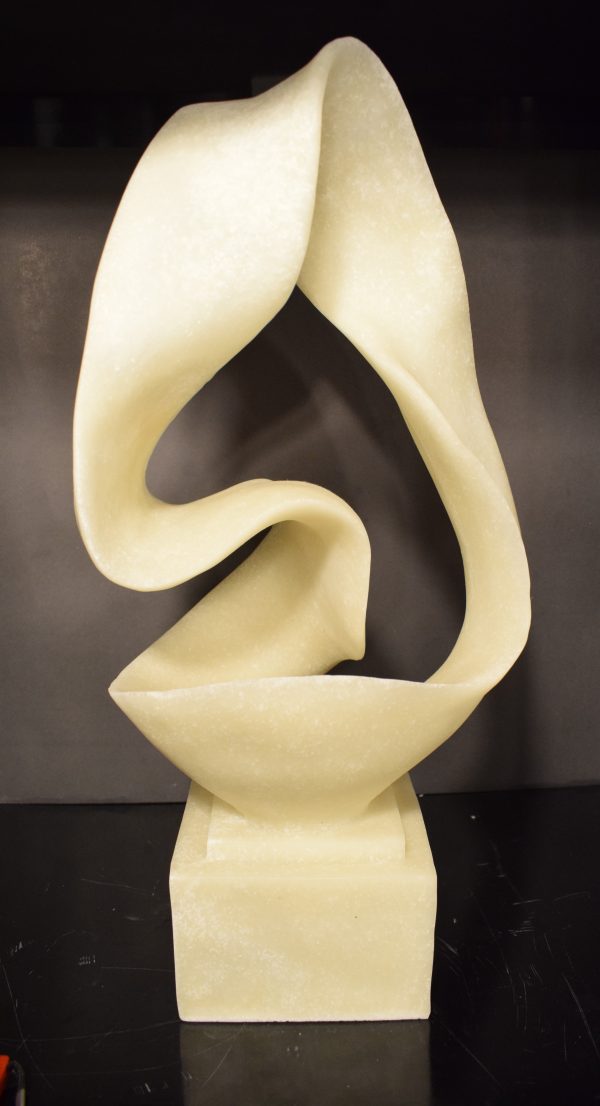 DSC_0774 Veil of Silence – Abstract Draped Form Sculpture on Pedestal