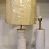 Luxury Marble Table Lamp with Gold Finish-Pair