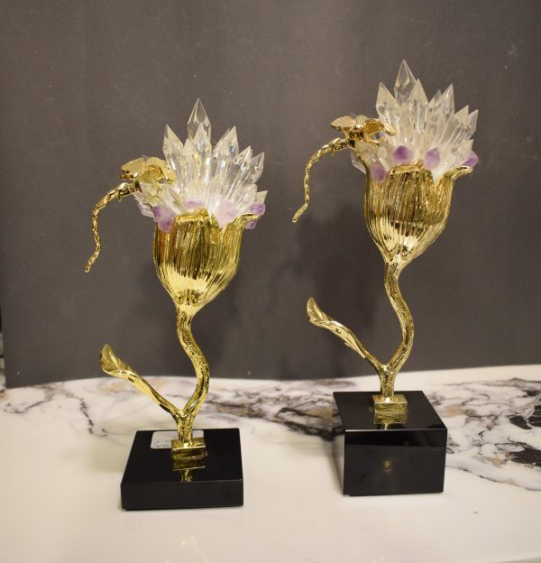 DSC_0891 Crystal Bloom and Golden Stem Sculptures