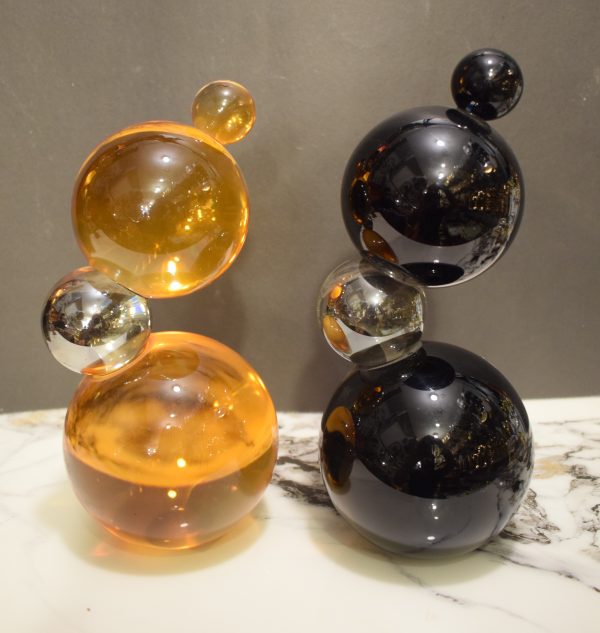 DSC_0899 Contemporary Stacked Glass Sphere Sculptures