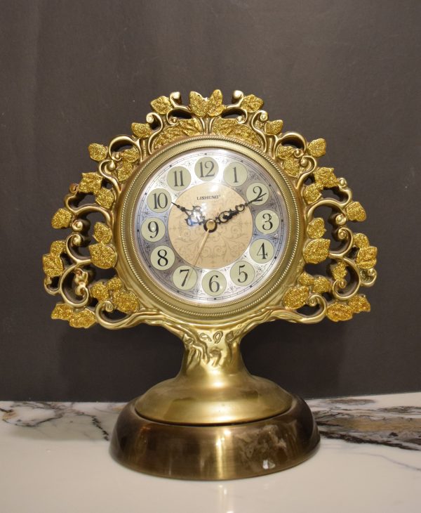 Golden Decorative Table Clock