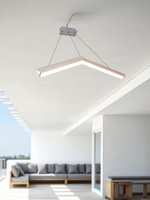 Modern Hanging LED Light – V-Shape Design