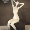 Minimalist Sitting Lady Sculpture