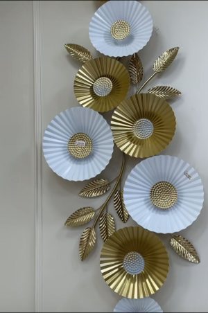 Metallic Floral Wall Art