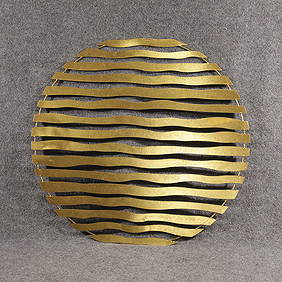 Abstract Wavy Metal Wall Art