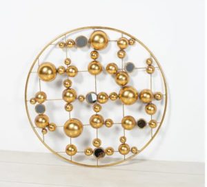 Modern Gold Orb Wall Decor