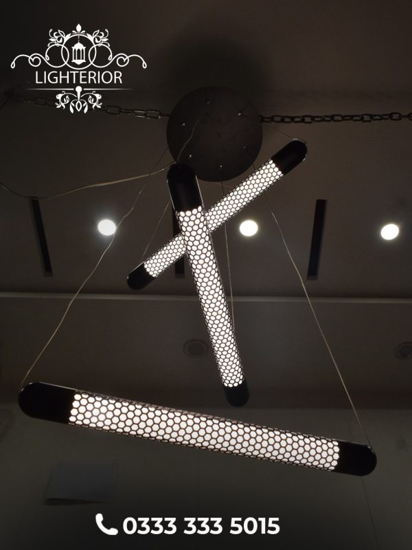 Honeycomb Design LED Hanging Light