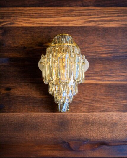Golden Crystal Wall Light
