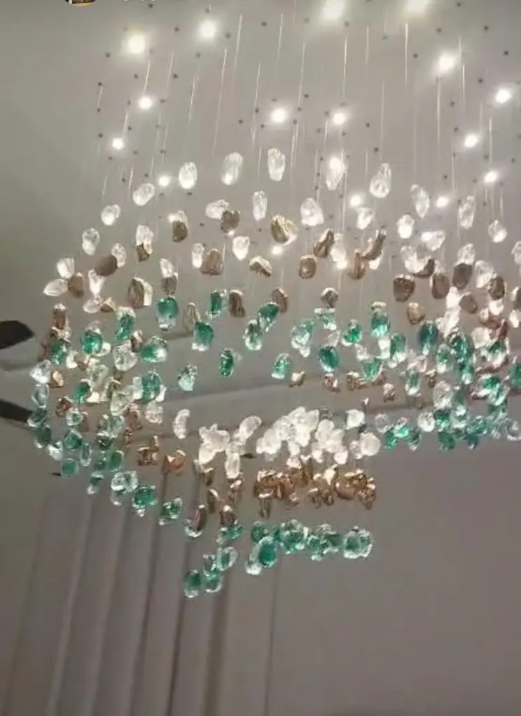 Cascade Cluster Custom Chandelier