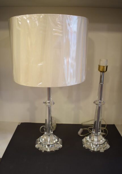 Elegant Crystal Base Table Lamp-Pair